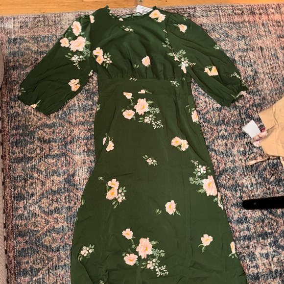 Baltic Born Olive Floral Dress - Picture 2 of 6